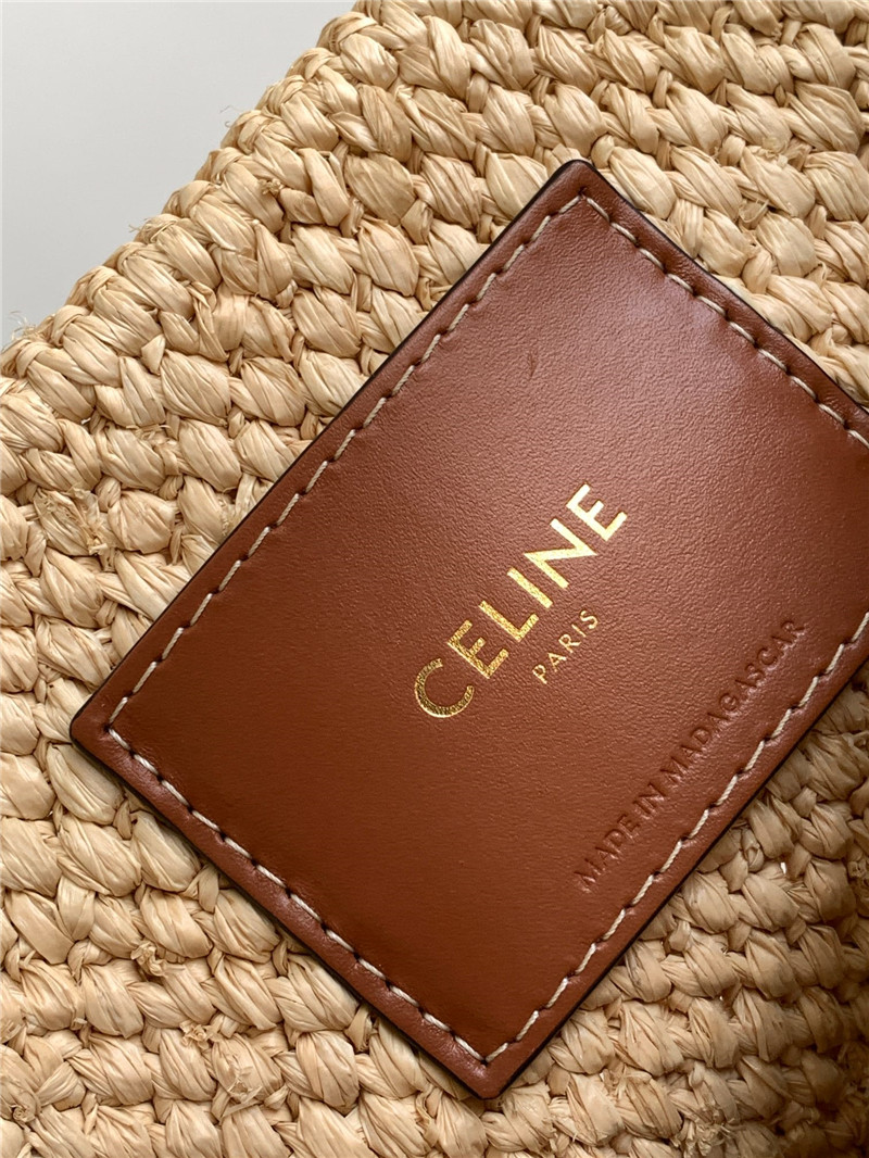 Ce1i*e straw bucket bag