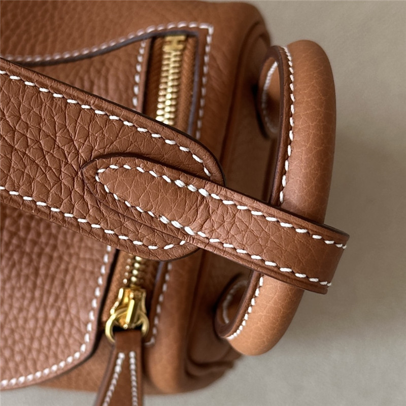 H**me5 mini lindy bag brown