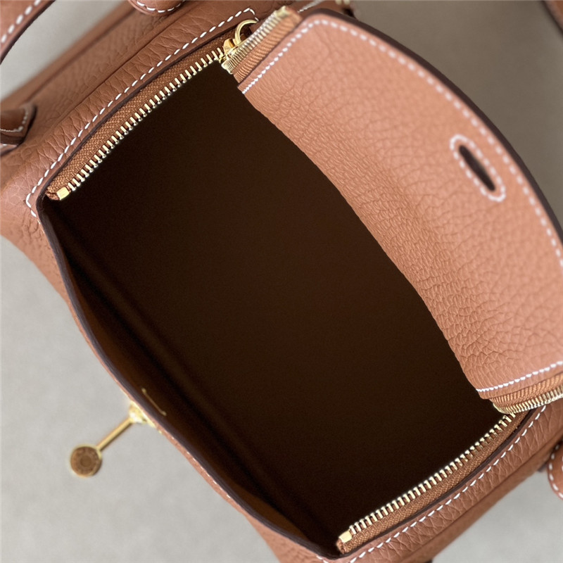 H**me5 mini lindy bag brown