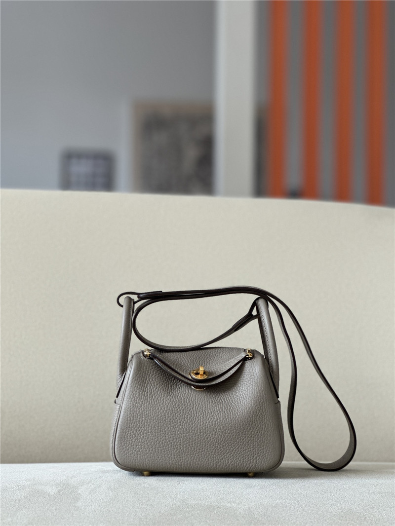 H**me5 mini lindy bag grey
