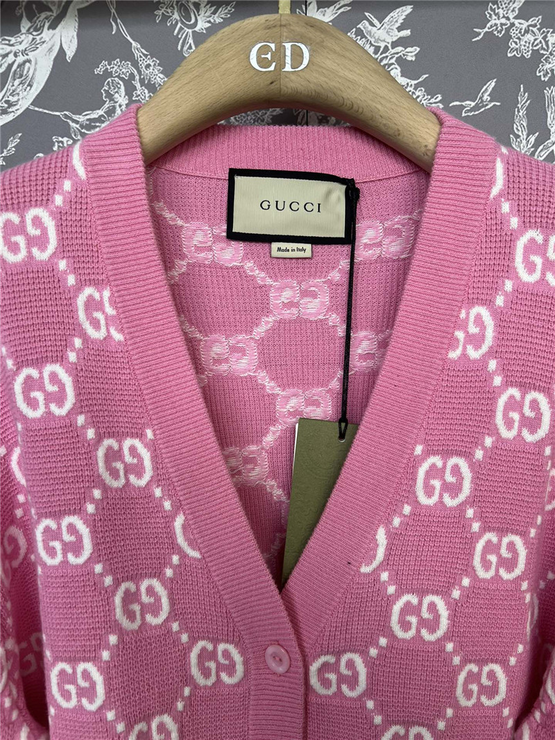 gvc*1 gg D1am0nd jacquard knitted cardigan