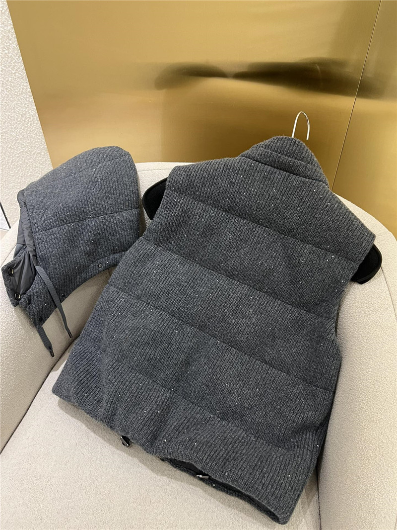 BC cashmere hooded vest