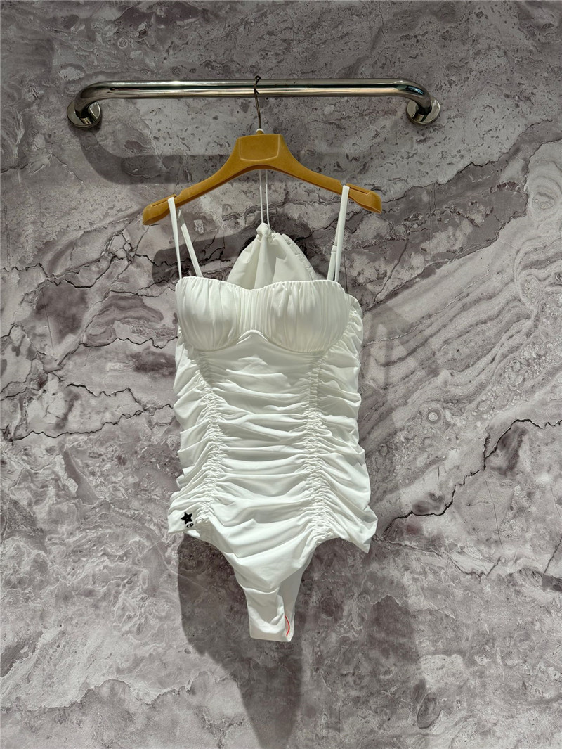 D10r white one-piece swimsuit
