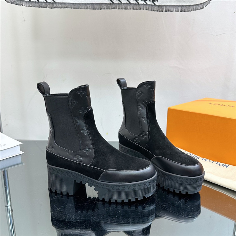 l0vis Vvtt0n suede laureate platform boot black