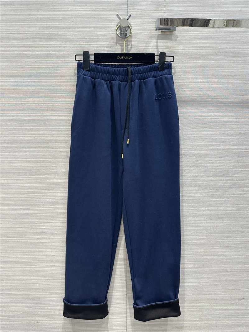 l0vis Vvtt0n lv blue hooded logo sweatshirt suit