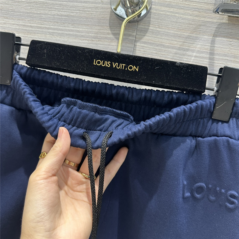 l0vis Vvtt0n lv blue hooded logo sweatshirt suit