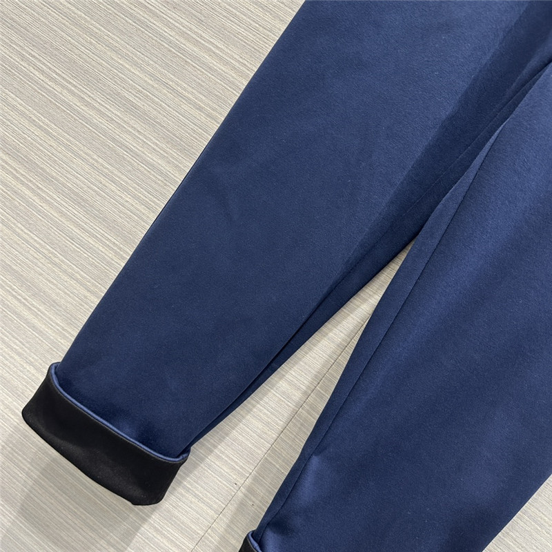 l0vis Vvtt0n lv blue hooded logo sweatshirt suit
