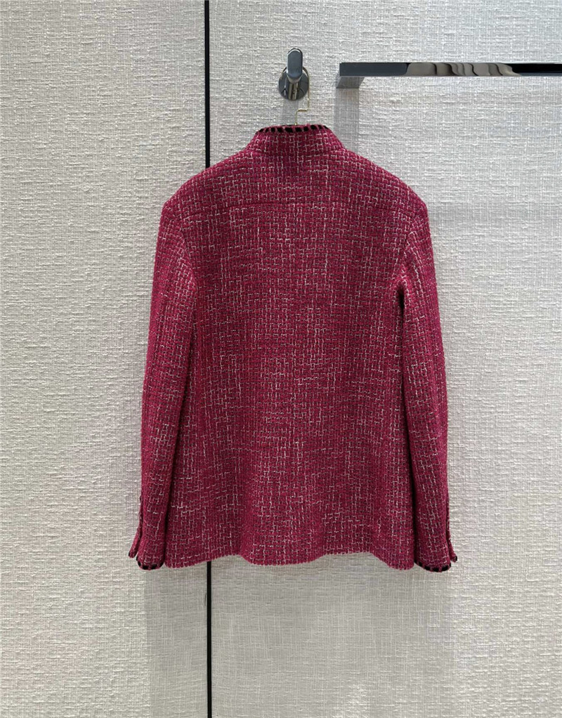 Ch**el woven velvet pink jacket