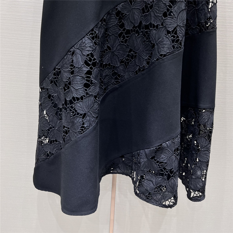 Va1e*ntin0 embroidered patchwork long skirt
