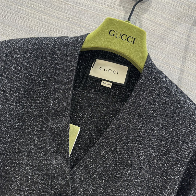Gvc*1 silk knitted cardigan sweater