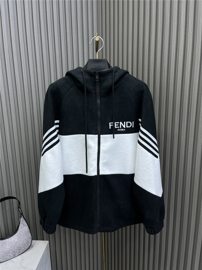 F**di hooded zipped jacket