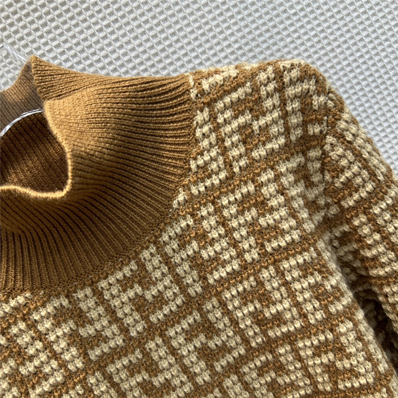 F**di ff jacquard turtleneck sweater