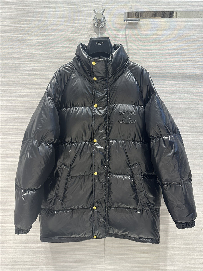 Ce1i*e arc de triomphe embroidered down jacket