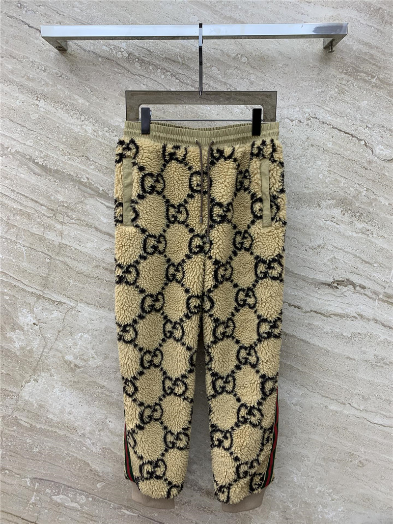 Gvc*1 gg wool knit jogging trousers