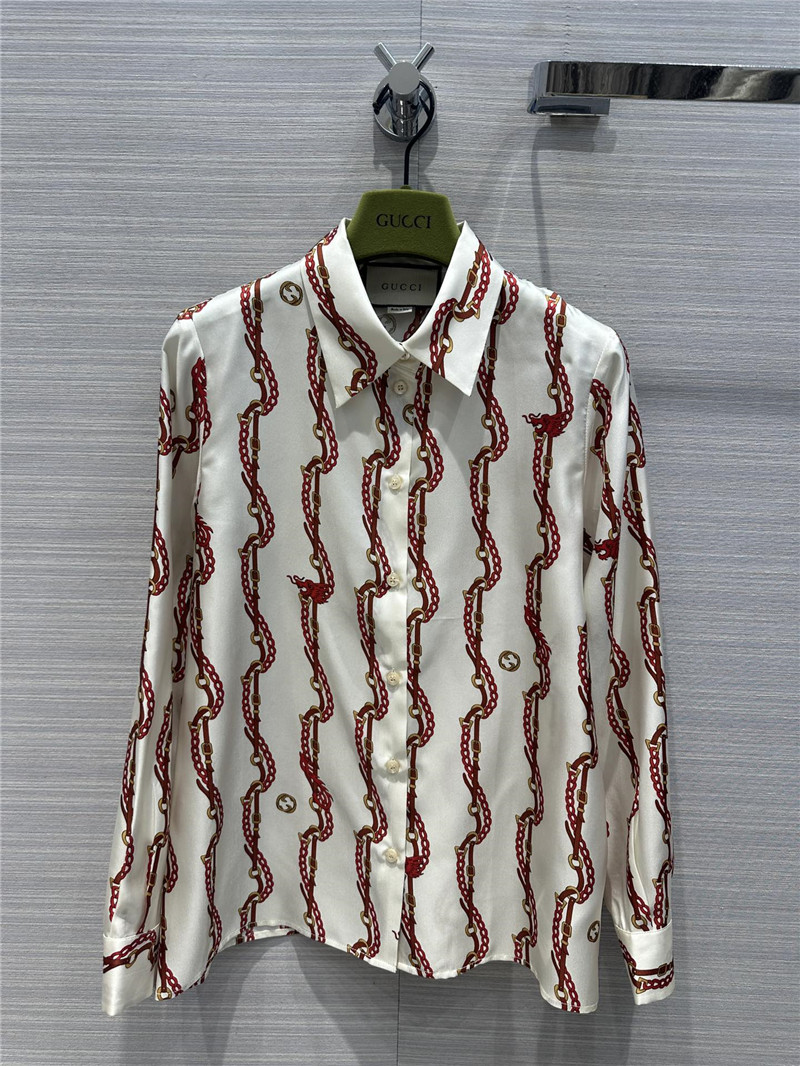 Gvc*1 chain flying dragon printing shirt
