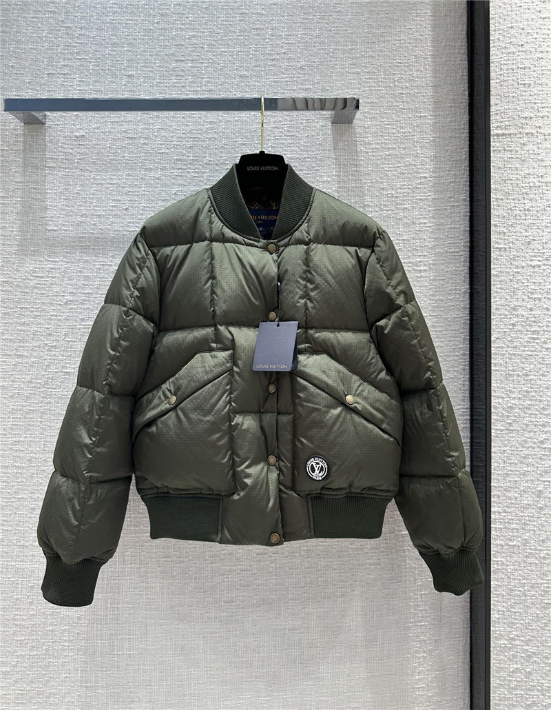 l0vis Vvtt0n lv ribbed flight jacket down jacket