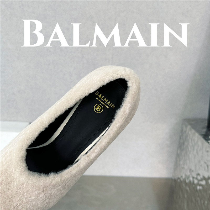 Balmain’s new Ruby lambswool stiletto mules