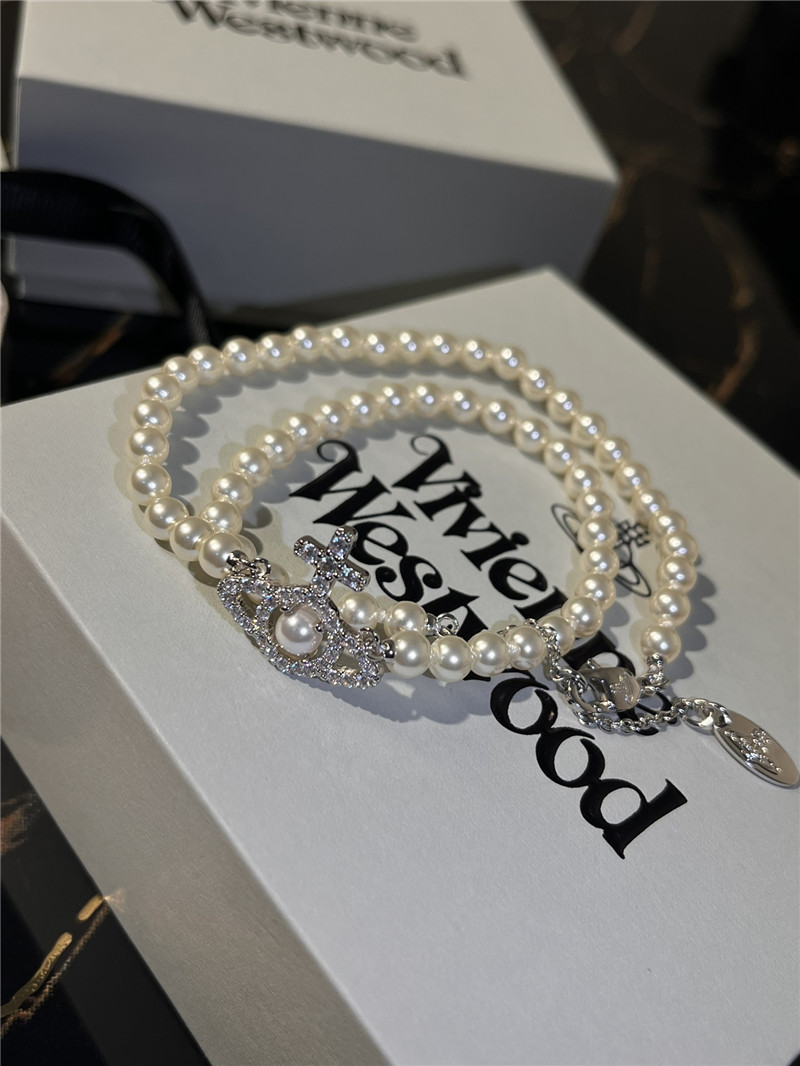 u1u1enne westwood pearl necklace