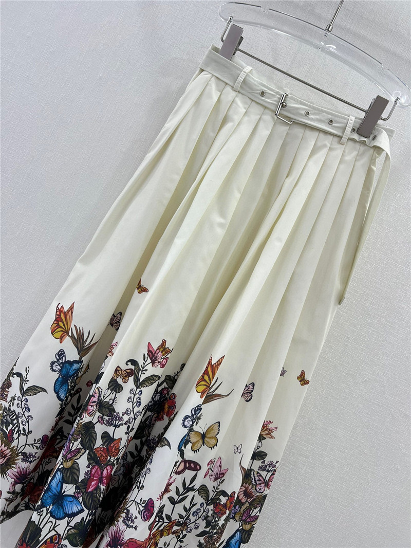 D10r belted long skirt