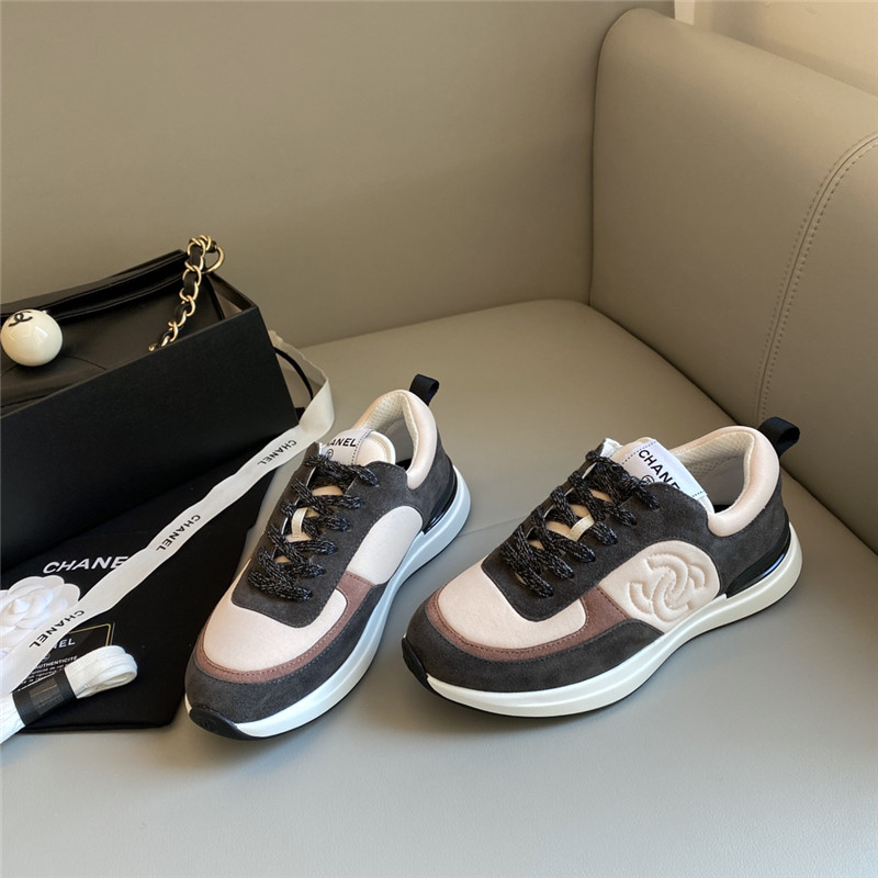 Ch**el sneakers women dark gray