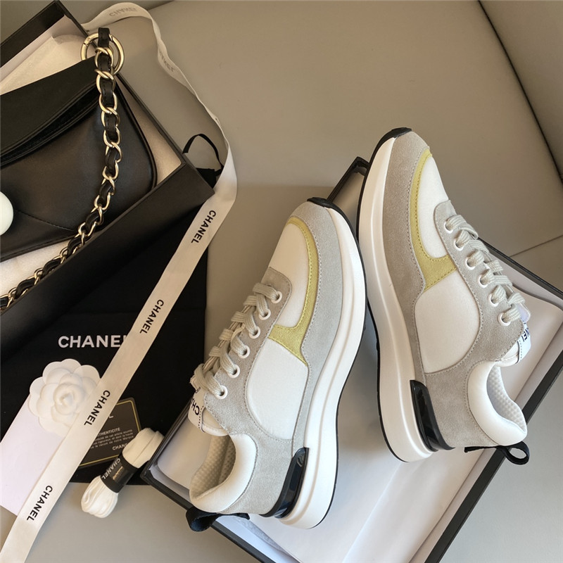 Ch**el sneakers women yellow