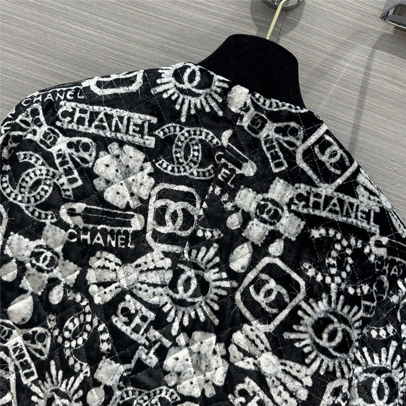 Ch**el silk quilted jacket