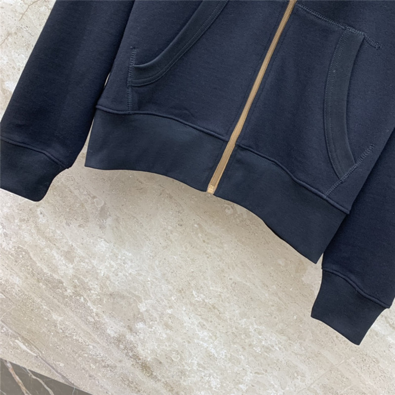 acne studios zipper drawstring hooded sweatshirt jacket