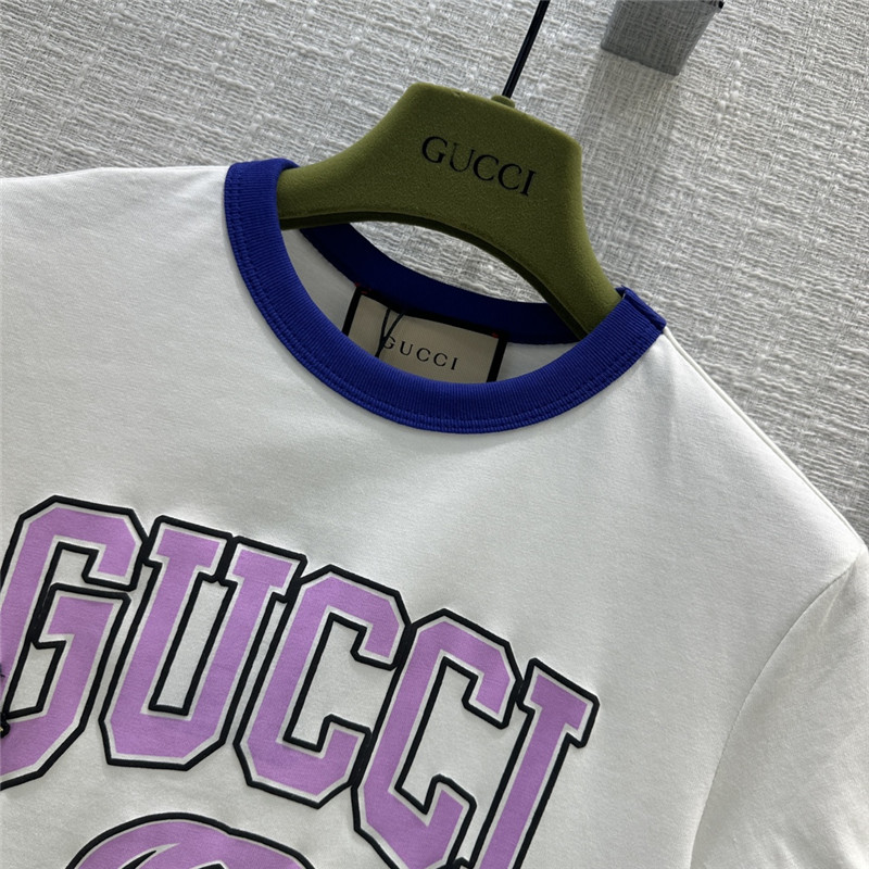 Gvc*1 little flying dragon embroidered logo printed cotton t-shirt
