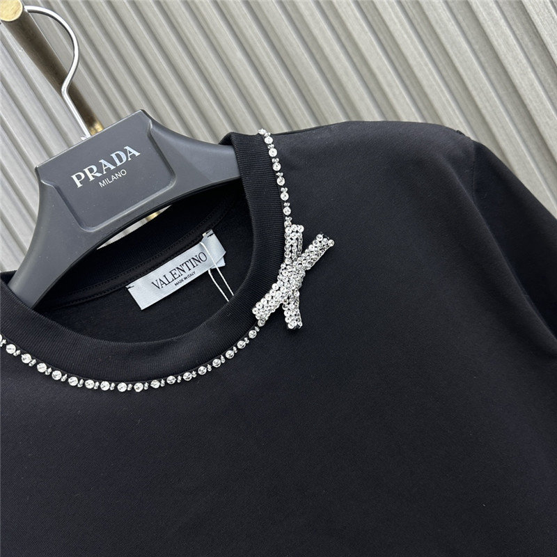 Va1e*ntin0 rhinestone bow t-shirt