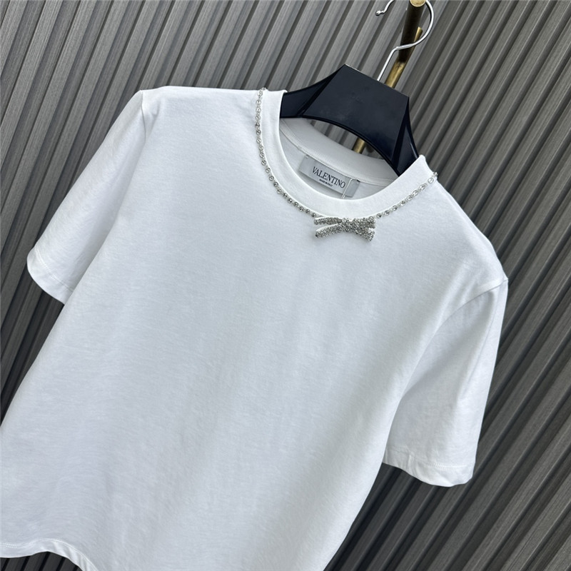Va1e*ntin0 rhinestone bow t-shirt