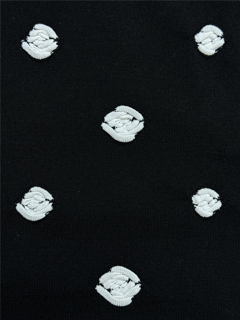 Ch**el three-dimensional flower sweater