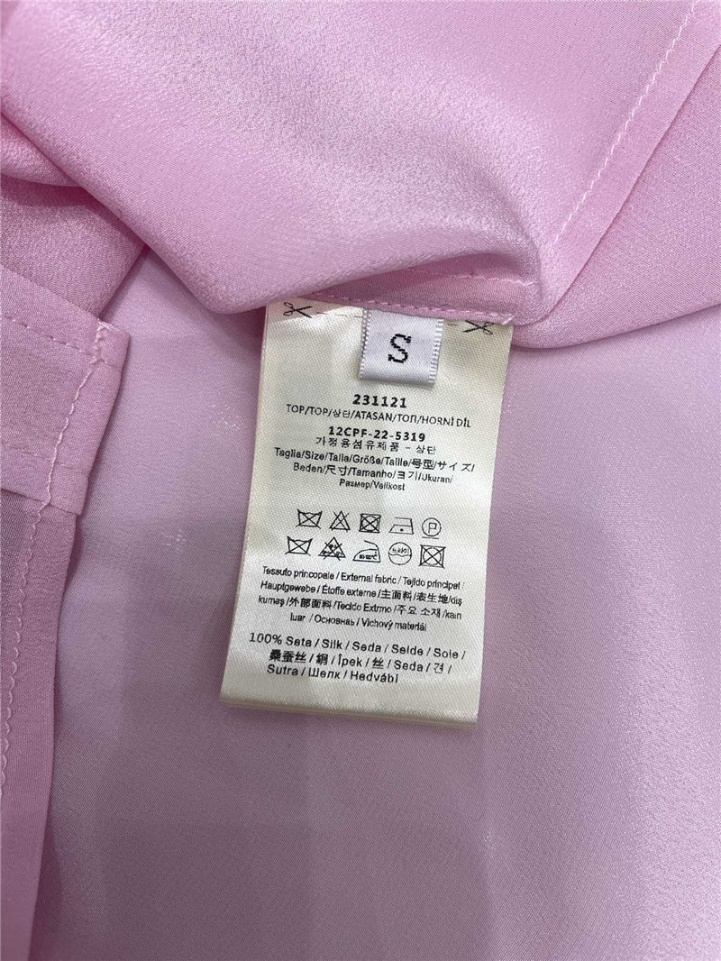F**di new silk satin striped shirt
