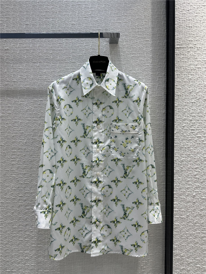 l0vis Vvtt0n lv new grass green floral print lining