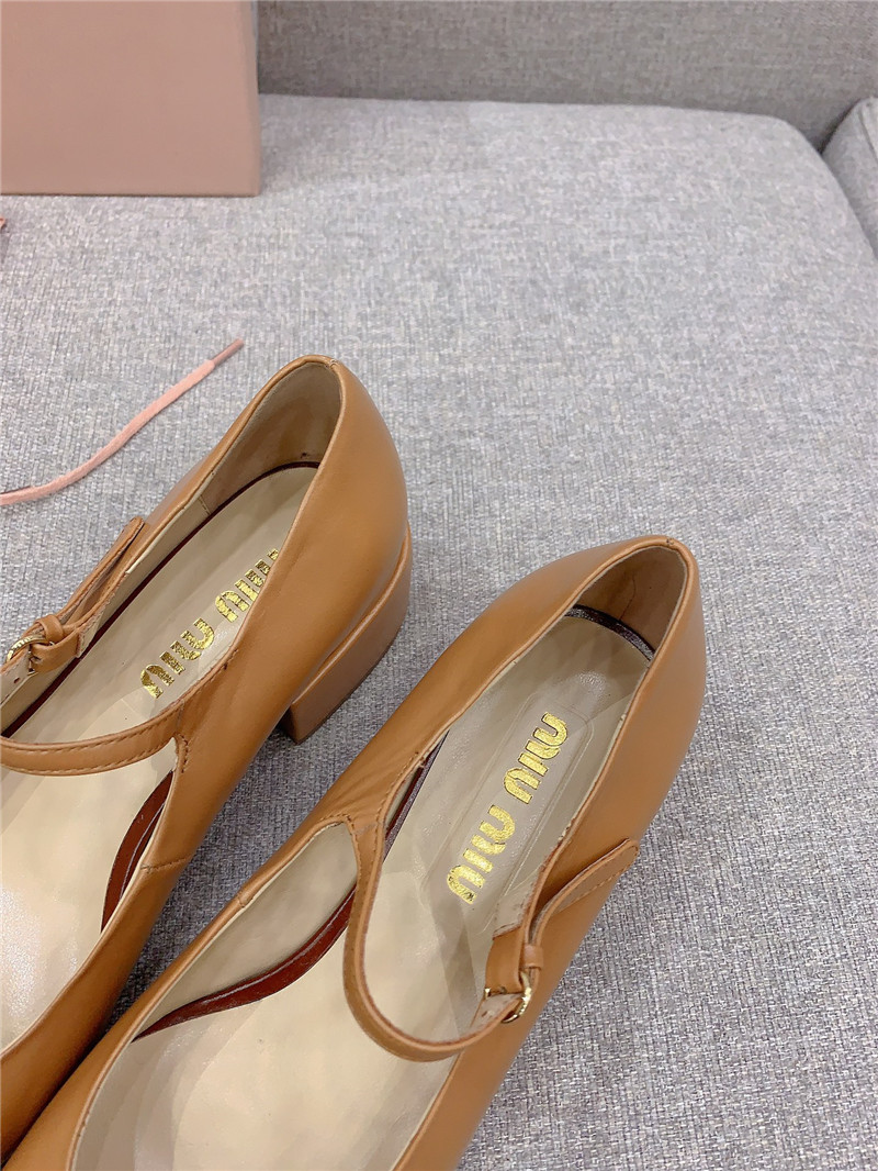 M1um1u new thick heel mary jane shoes