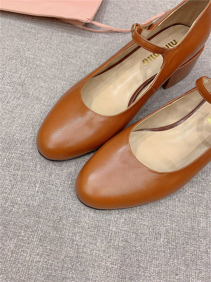 M1um1u new thick heel mary jane shoes