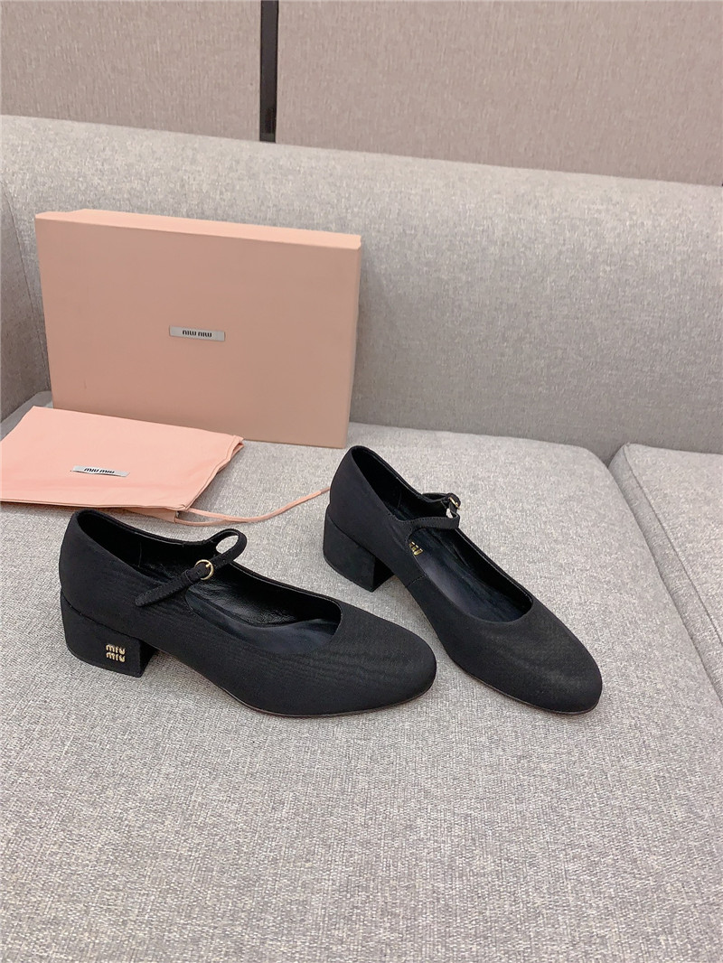 M1um1u new thick heel mary jane shoes