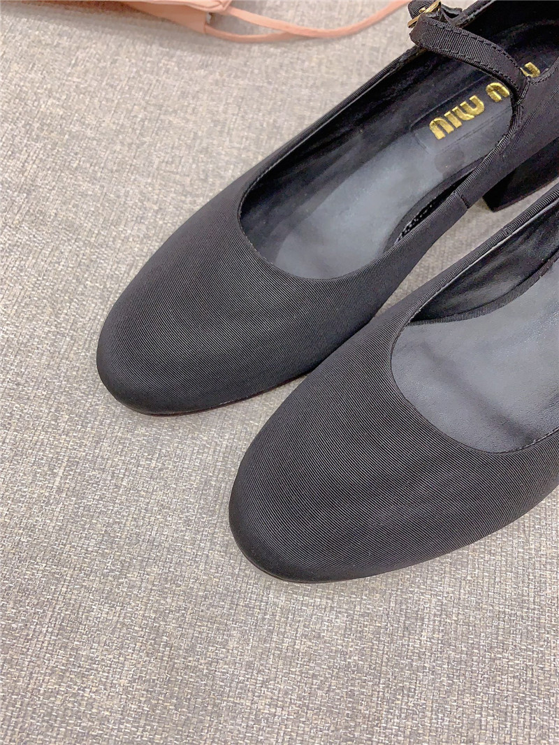 M1um1u new thick heel mary jane shoes