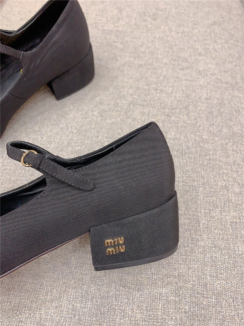 M1um1u new thick heel mary jane shoes