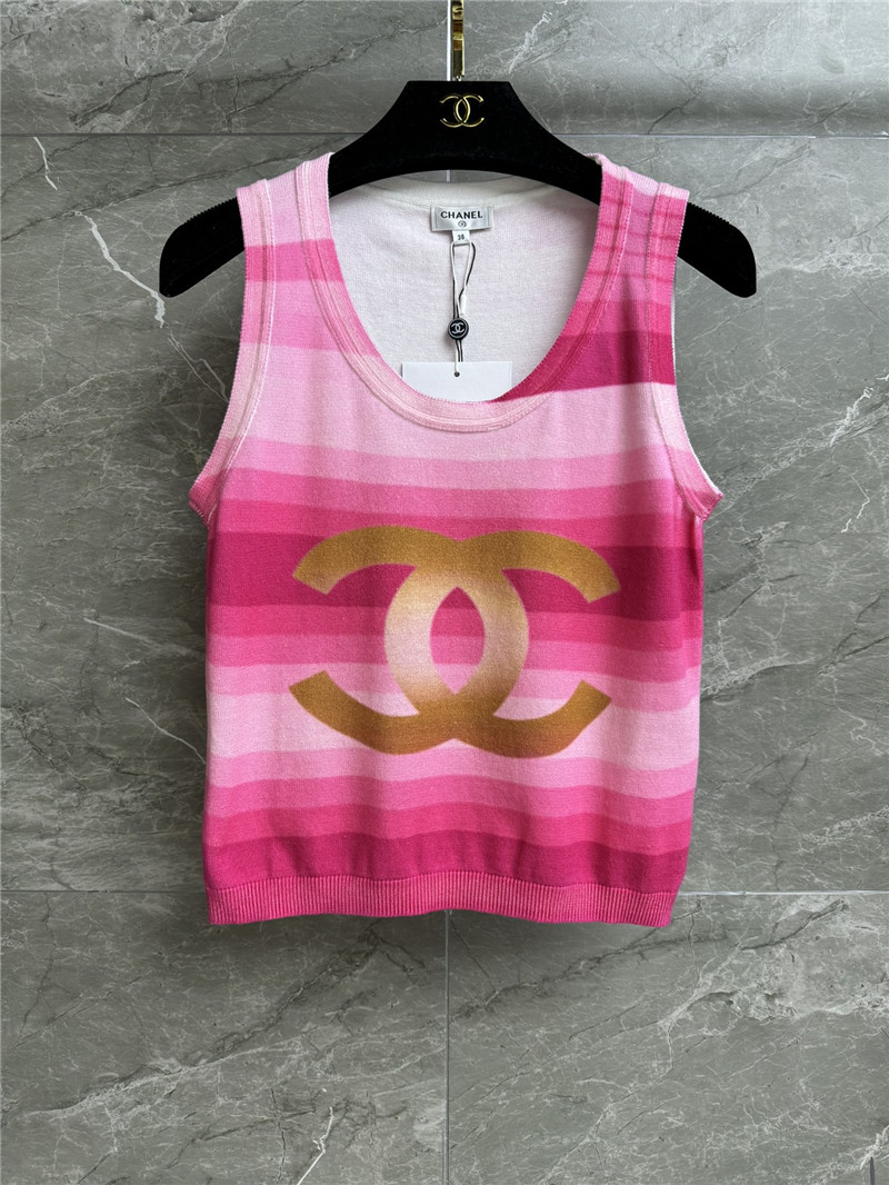 Ch**el pink logo vest
