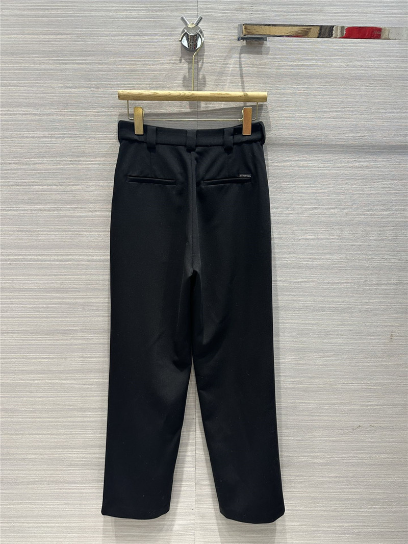 A1exa*der wang worsted fabric straight suit trousers