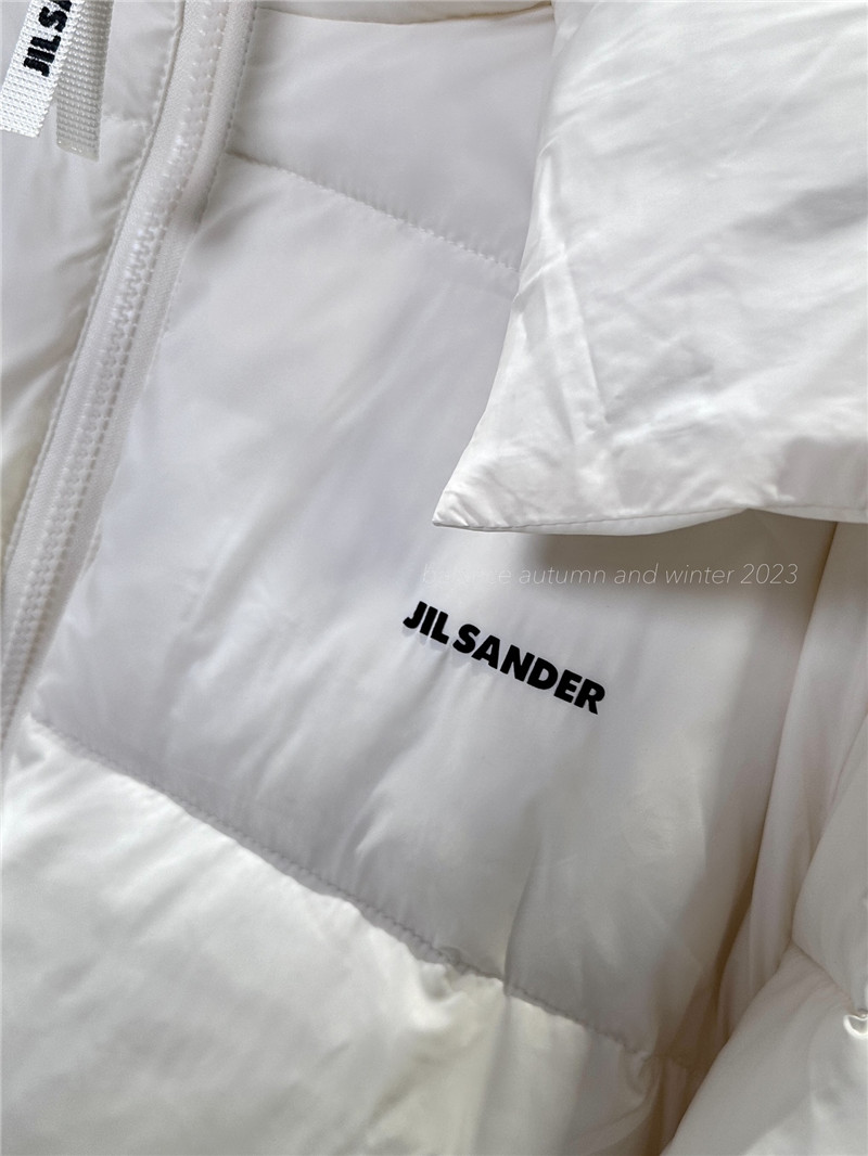 jil sander hooded down jacket