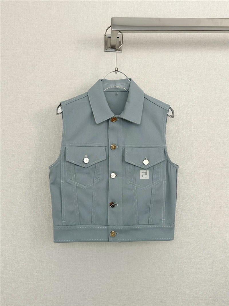 F**di lapel pocket vest