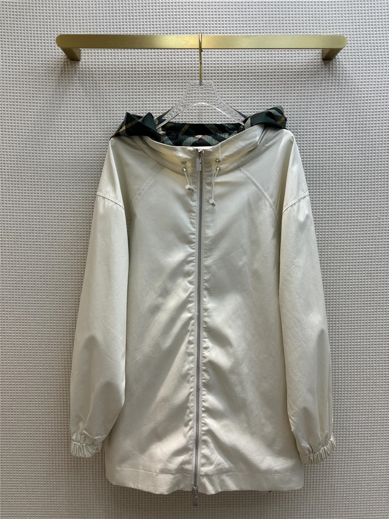 Bv*b*rry hooded trench coat