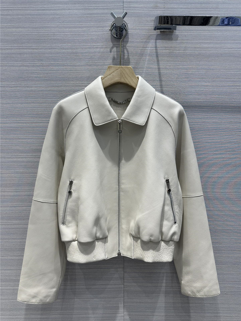 H**me5 premium fine-grained lambskin lapel jacket