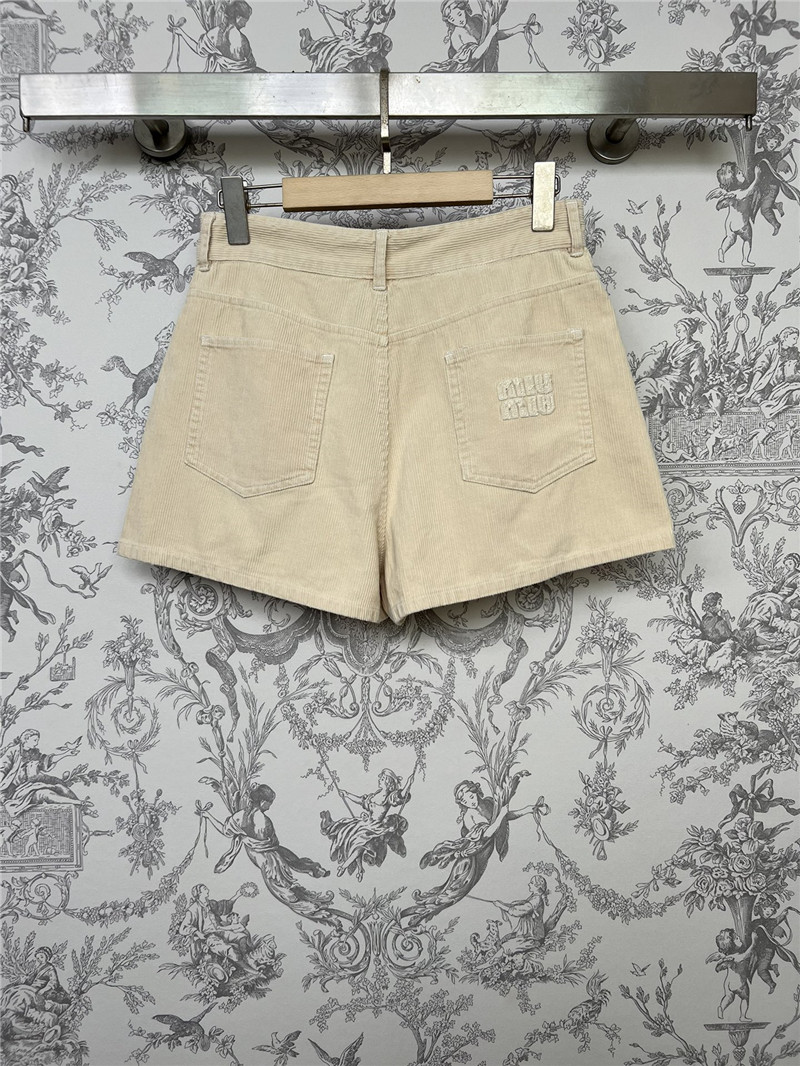 M1um1u new corduroy jacket and shorts set