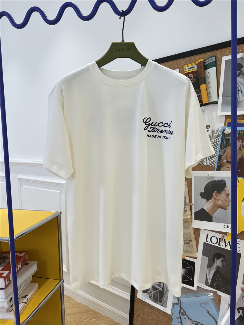 Gvc*1 new patch embroidered cotton t-shirt