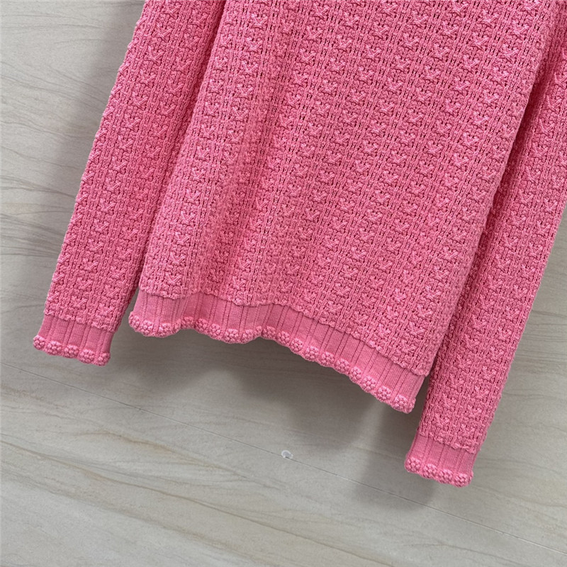 Ch**el hollow embossed braided top