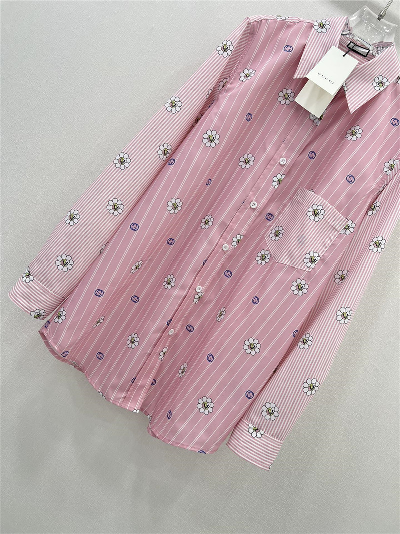 Gvc*1 spring floral print long sleeve shirt