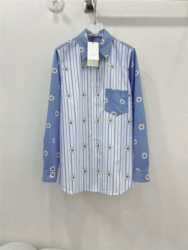 Gvc*1 spring floral print long sleeve shirt