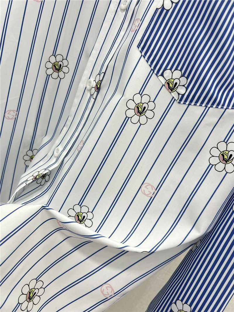 Gvc*1 spring floral print long sleeve shirt